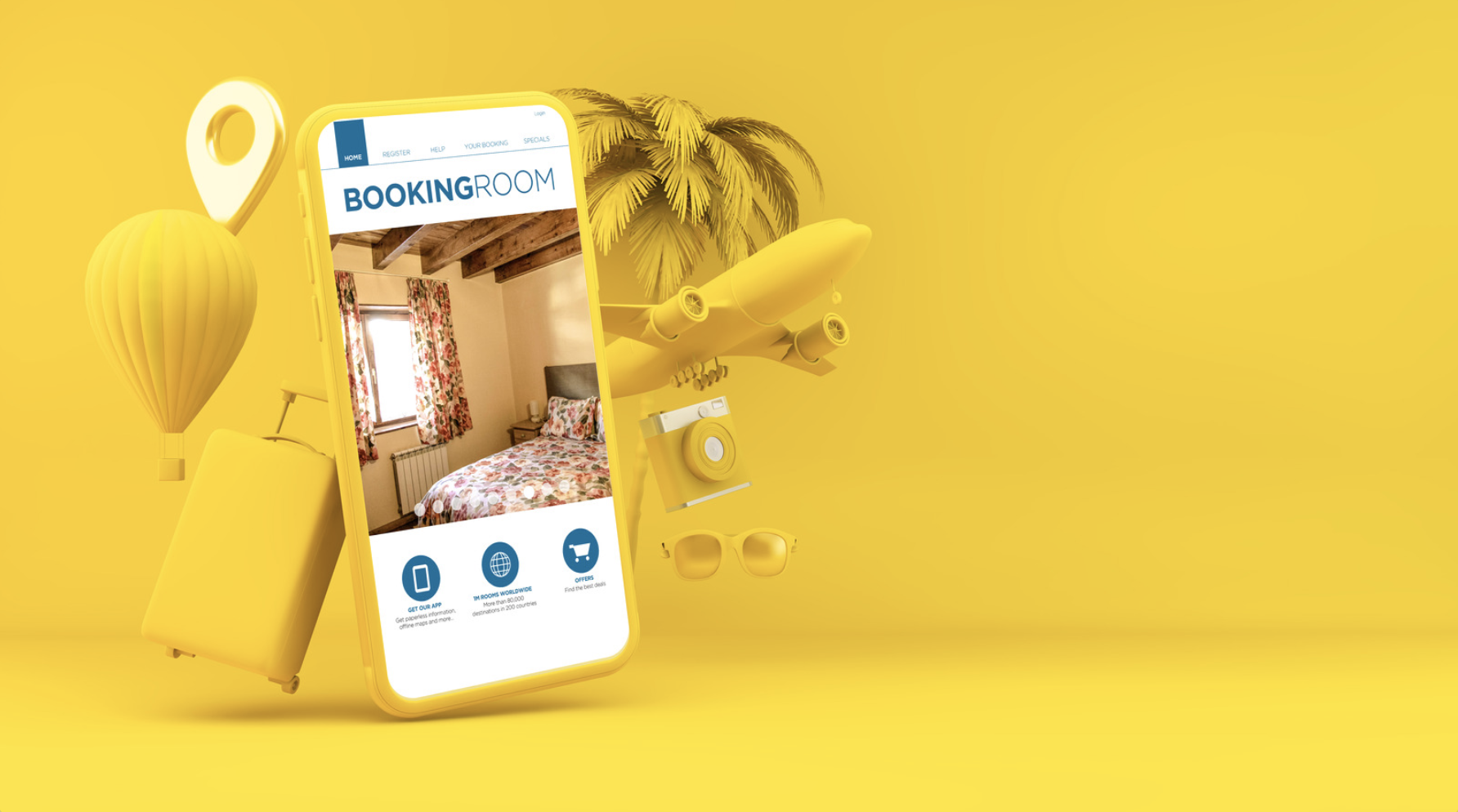 hotel guests using mobile app for interactive placemaking experiences